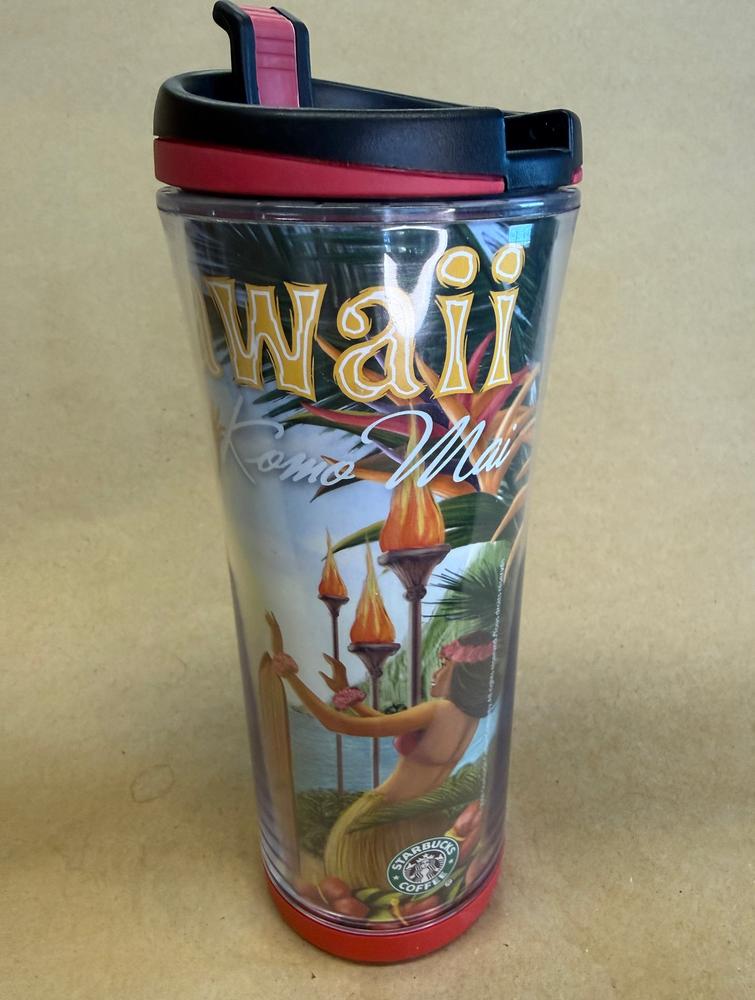 Starbucks Hawaii E Komo Mai Hula Girl Tumbler-2007