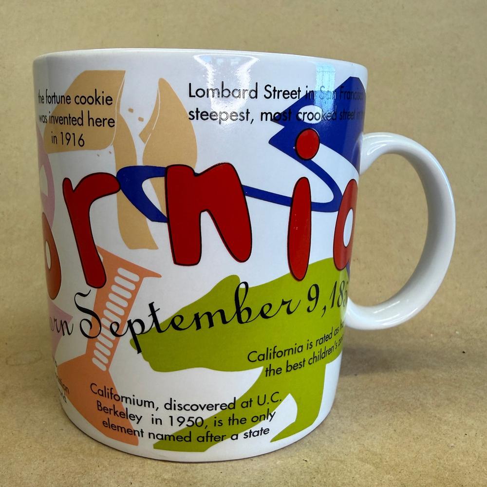 Starbucks States of Bean California Mug-1997