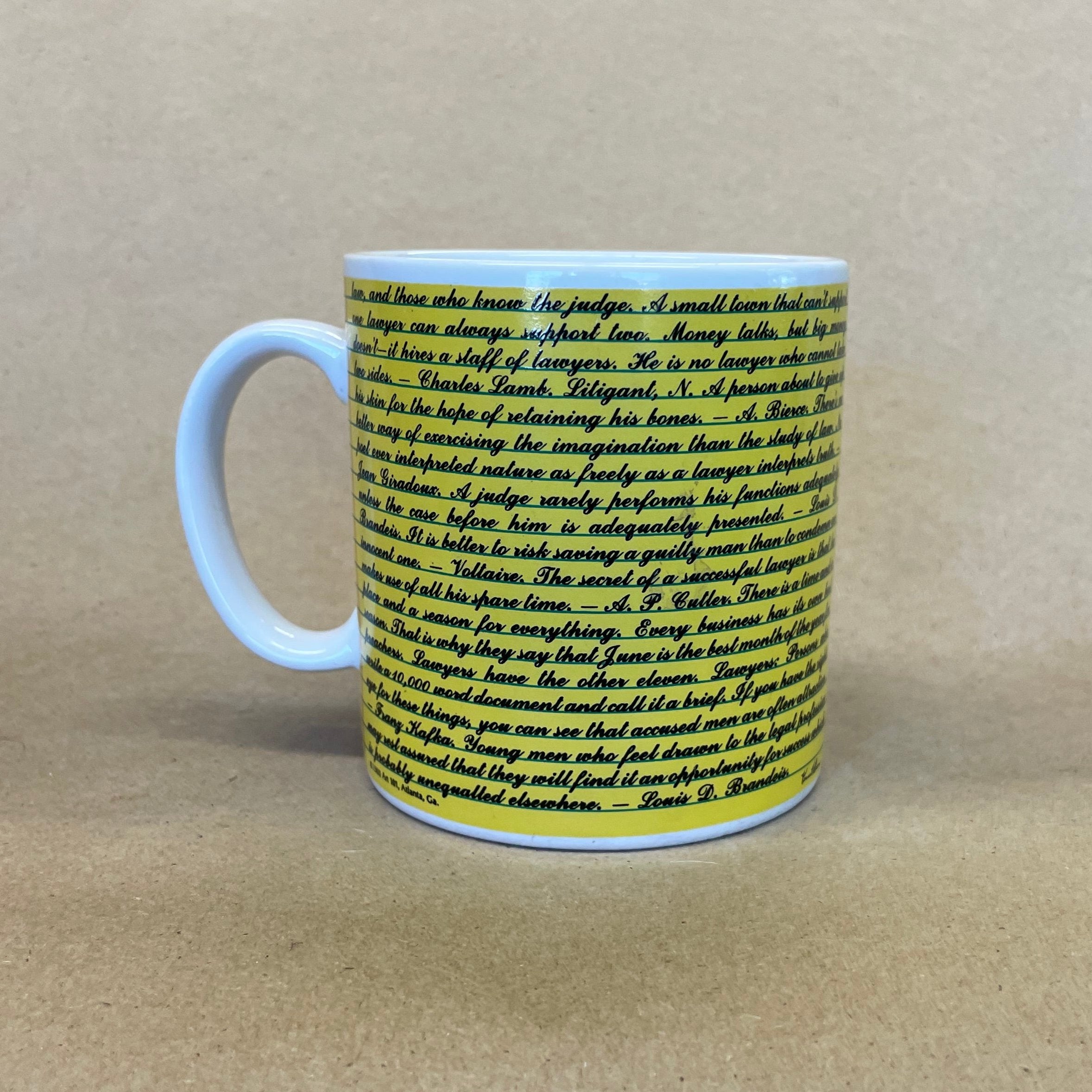 Kenneth Grooms Lawyers Legal Pad Mug