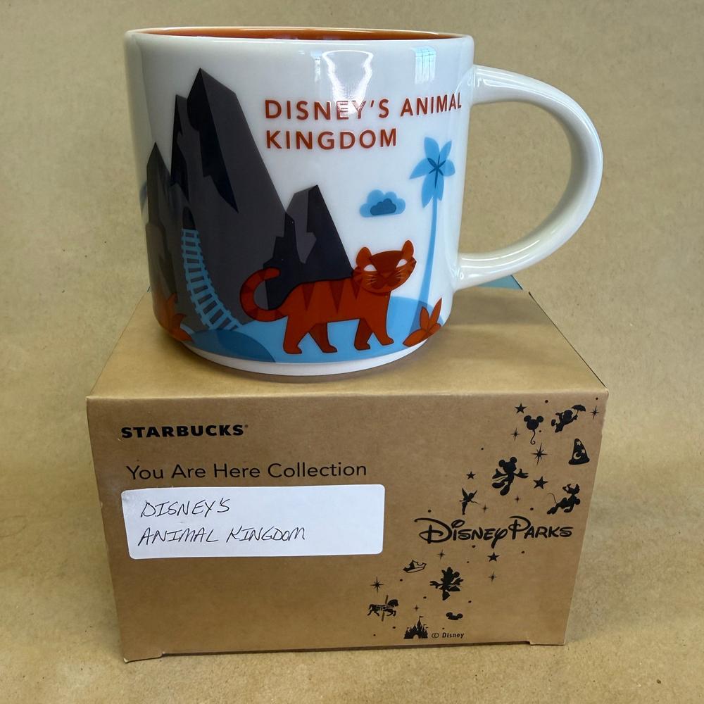 Starbucks You Are Here Disney Parks Animal Kingdom Tiger Mug NIB