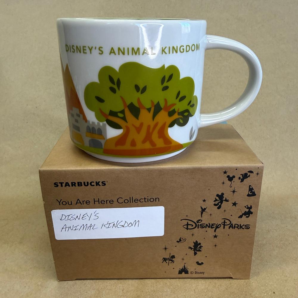 Starbucks You Are Here Disney Parks Animal Kingdom Tree Mug NIB