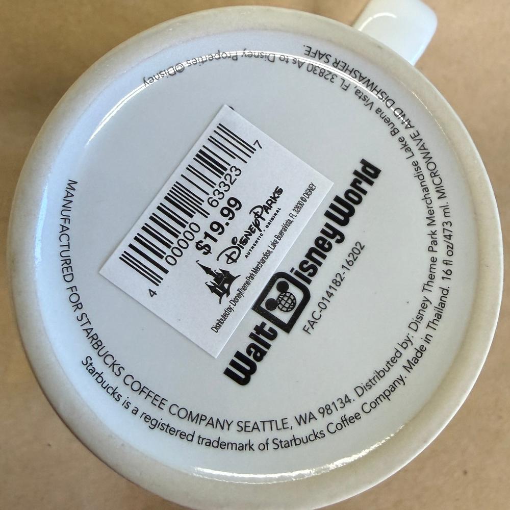 Starbucks Disney's Magic Kingdom 45th Anniversary Mug NIB