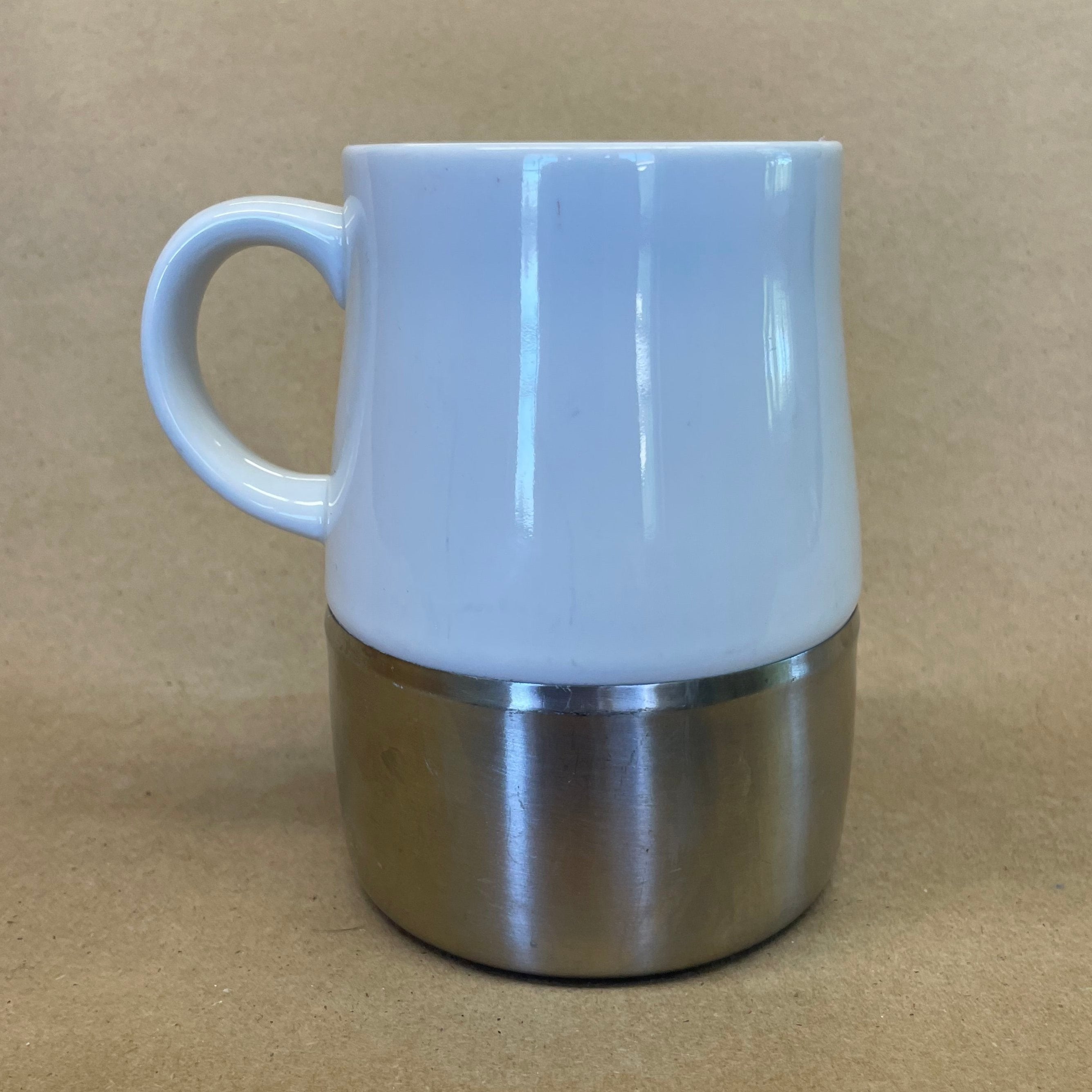 Starbucks White with Metal Bottom Mug-2004