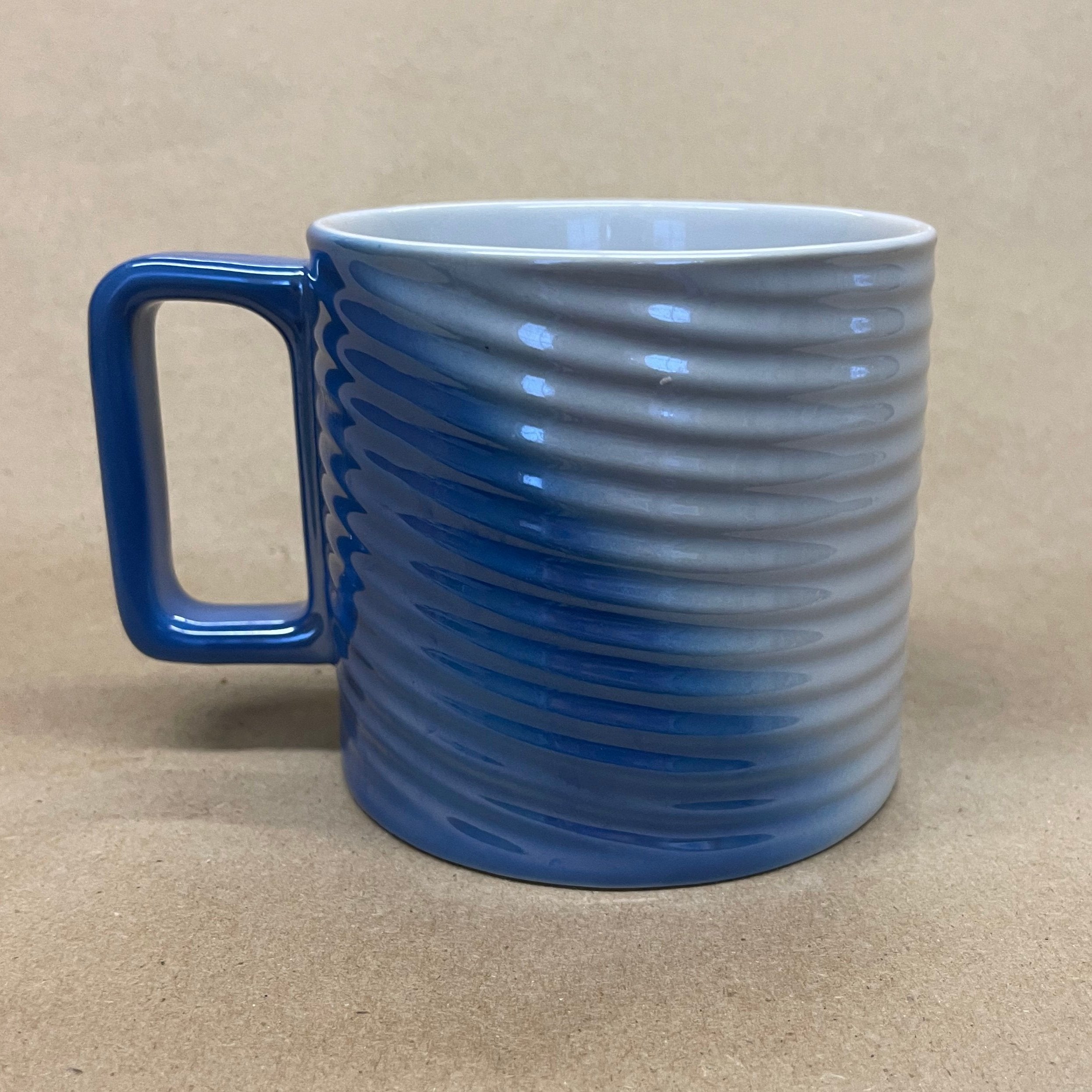 Starbucks Blue and White Textured Ombre Mug-2022