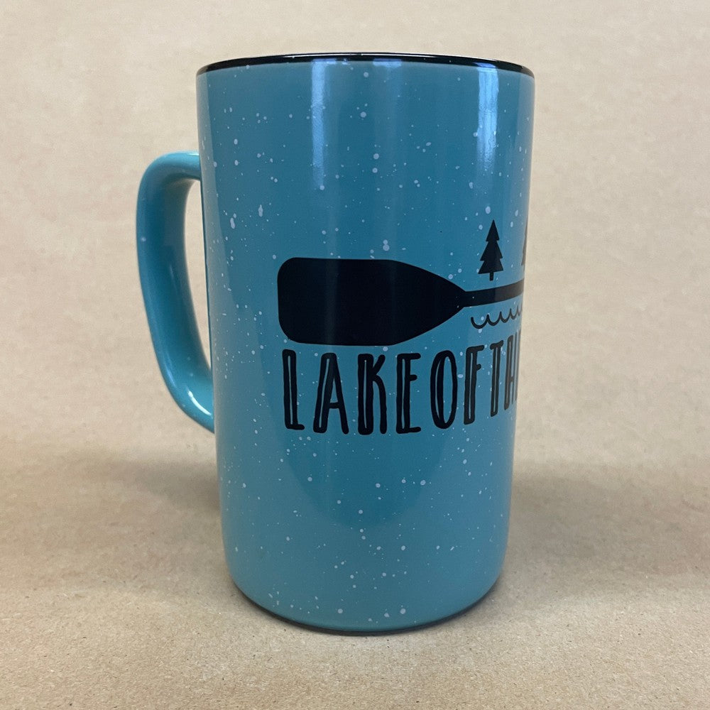 Lake of the Woods Tall Flecked Mug