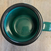 M Ware Cowboy Jack's Heavy Green Speckled Mug