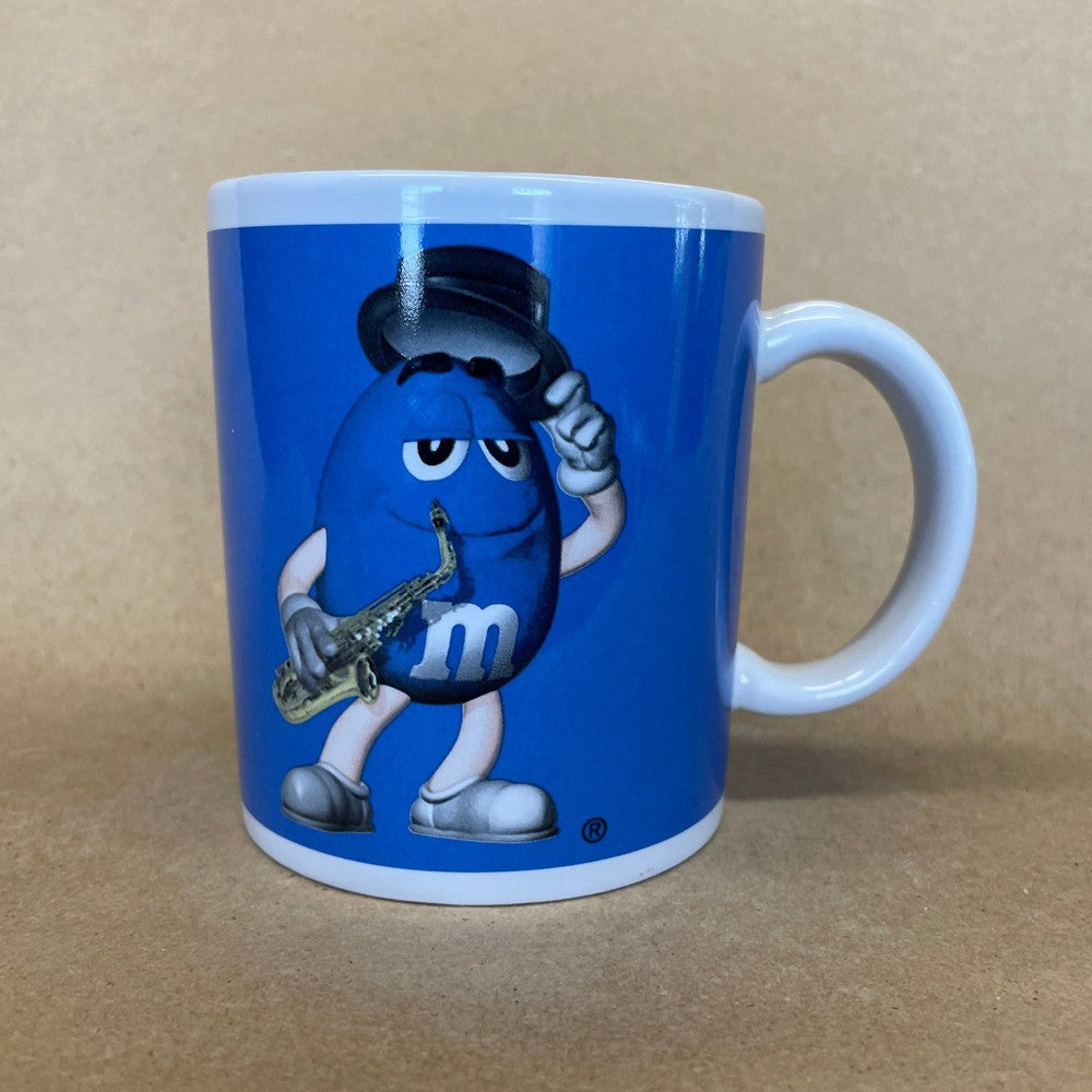 M&M's Blue Peanut Saxophone Playing Mug