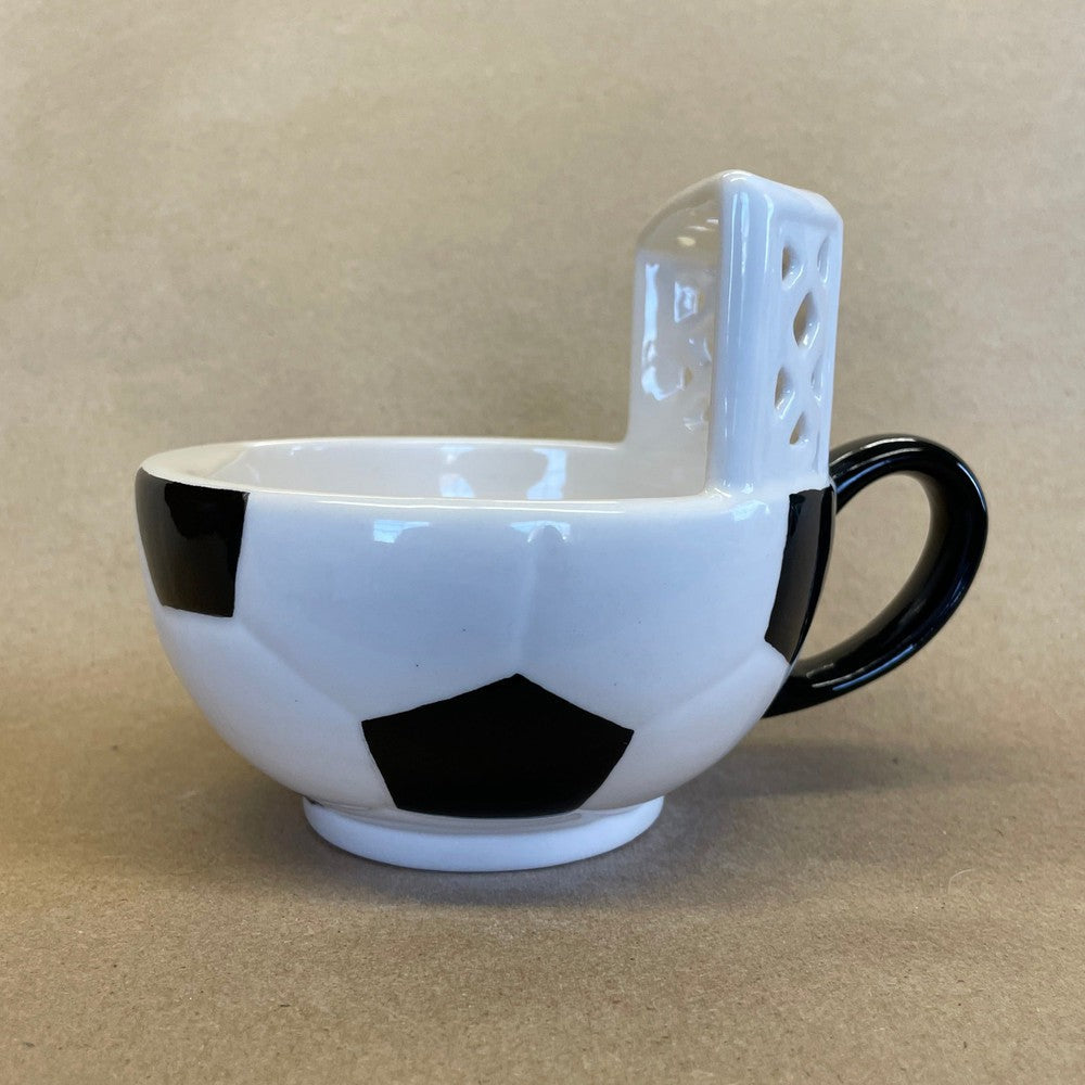 Maxi's Creations Soccor Ball and Net Mug