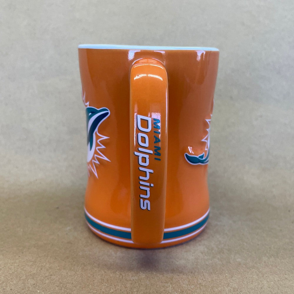 Miami Dolphins Orange Sculpted Mug-2013