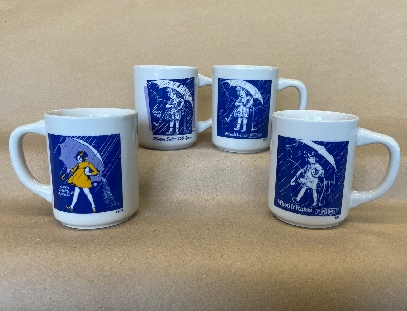 Morton Salt Mugs-Set of 4