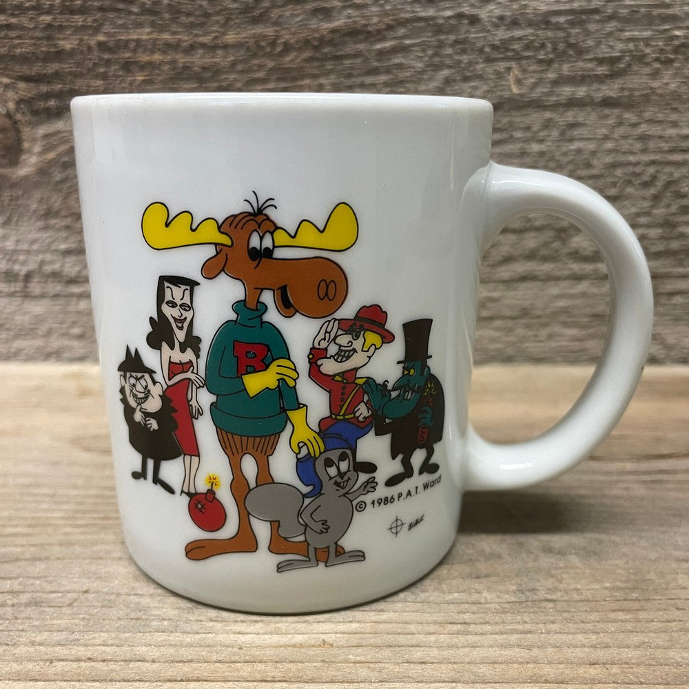 N. J. Croce Bullwinkle and Rocky Mug-1986