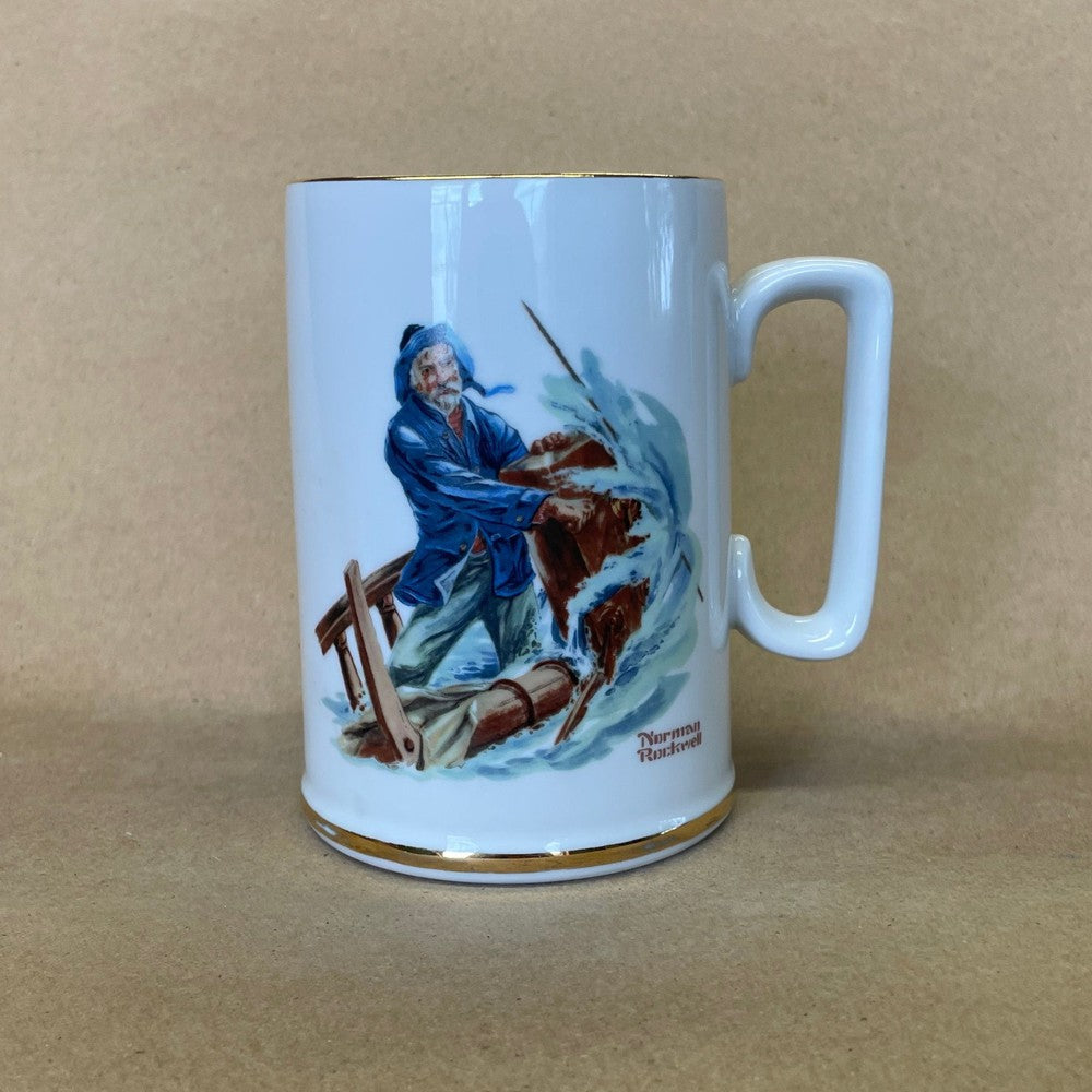 Norman Rockwell Braving the Storm Mug-1985