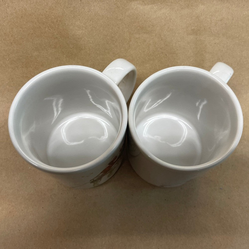 Norman Rockwell Museum Collection Trout Dinner Mugs-1987 Pair