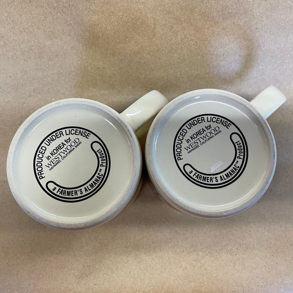 Old Farmer's Almanac Mugs-Pair