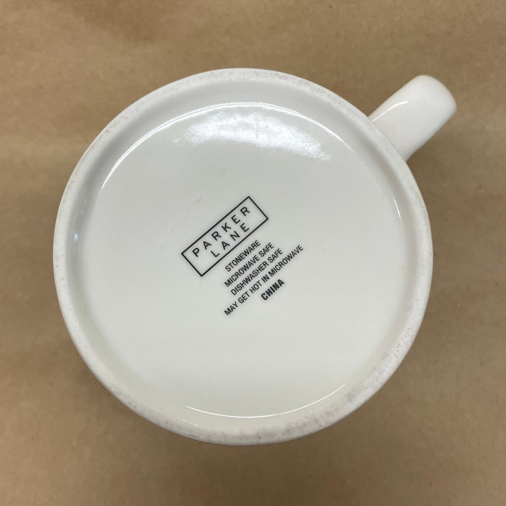 Parker Lane Dog with Figural Ears, Tail Red Striped Mug