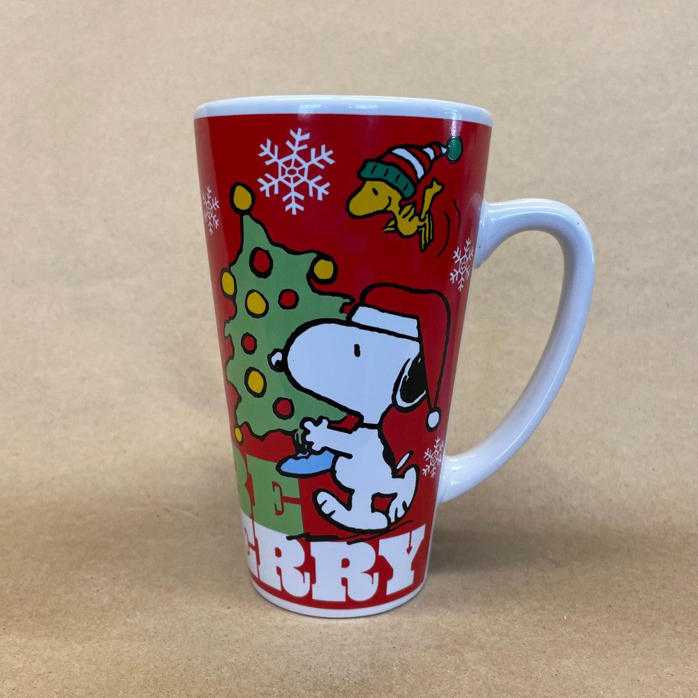 Peanuts Charlie Brown Snoopy Be Joyful Tall Mug