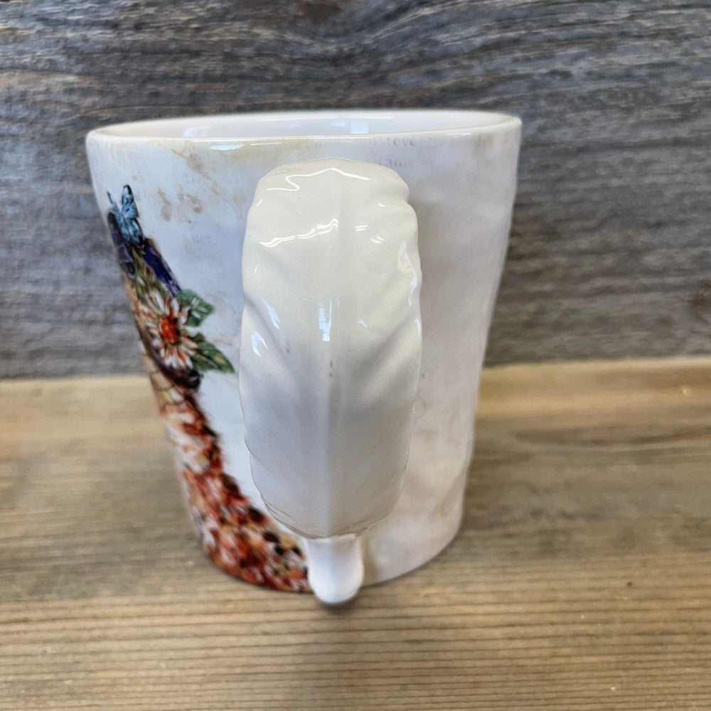 Pier 1 Fox in Hat Distressed Mug