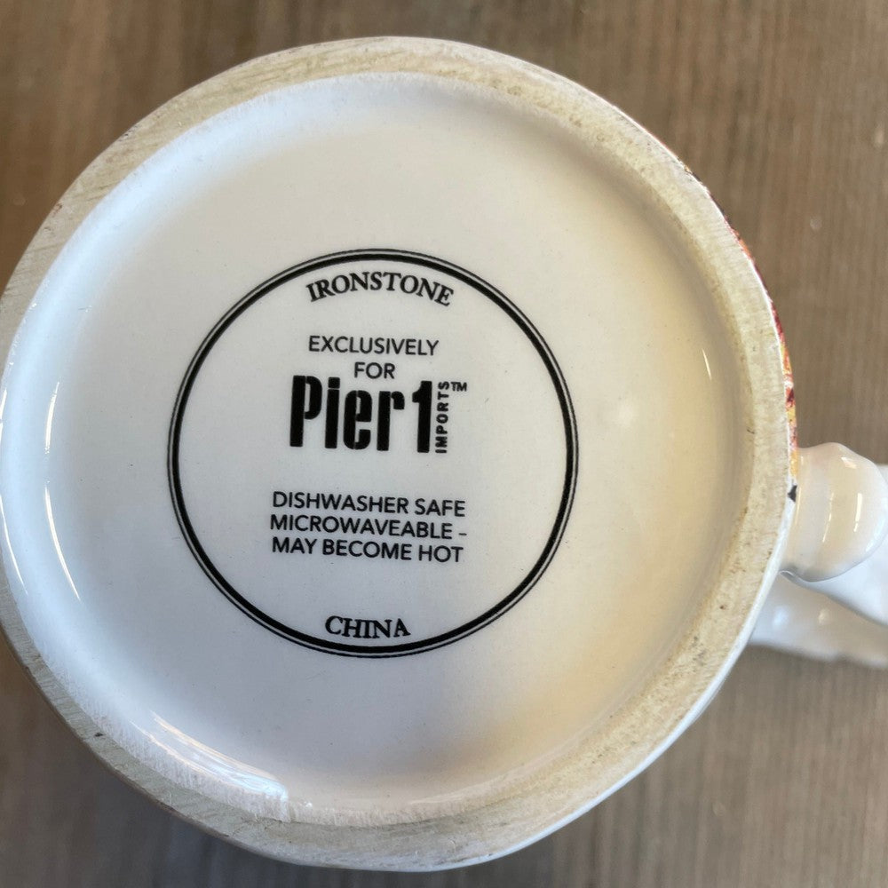 Pier 1 Fox in Hat Distressed Mug
