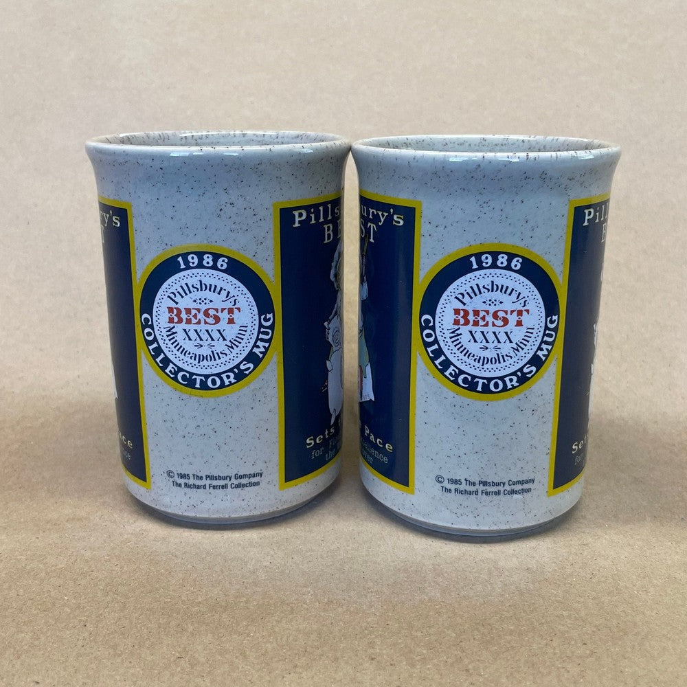 Pillsbury's Best Collectors Mugs-1986 Pair