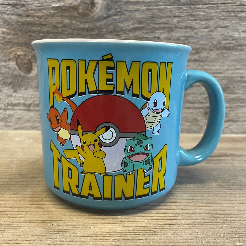 Pokemon Trainer Anime Pikachu Camper Pokeball Mug