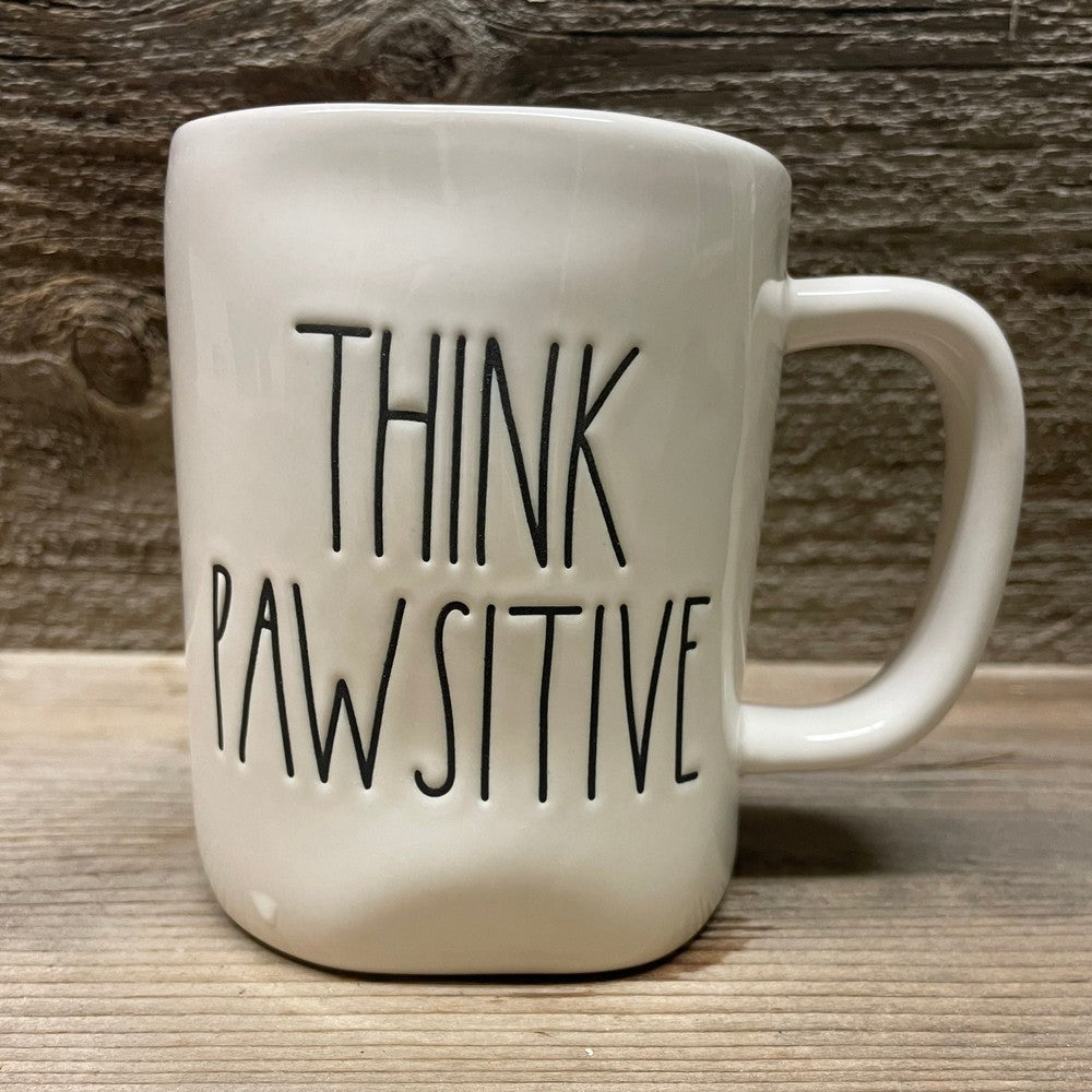 Rae Dunn Artisan Collection Think Pawsitive Mug