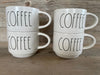 Rae Dunn Stackable "Coffee" Mugs Set of 4