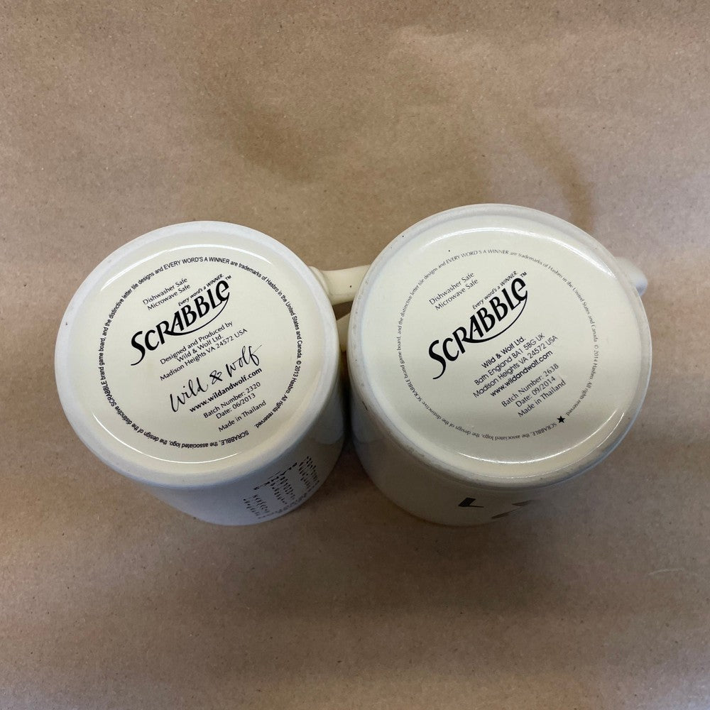 Scrabble Letters P3 & R1 Mugs-2013-14 Pair