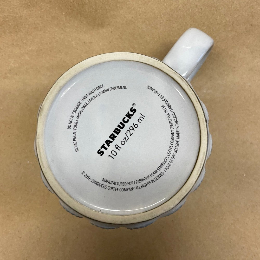 Starbucks Anniversary Mermaid 3D Gold Scale Grey Mug-2016