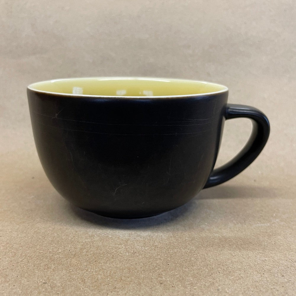 Starbucks Black Matte New Bone China Yellow Sunflower Mug-2012