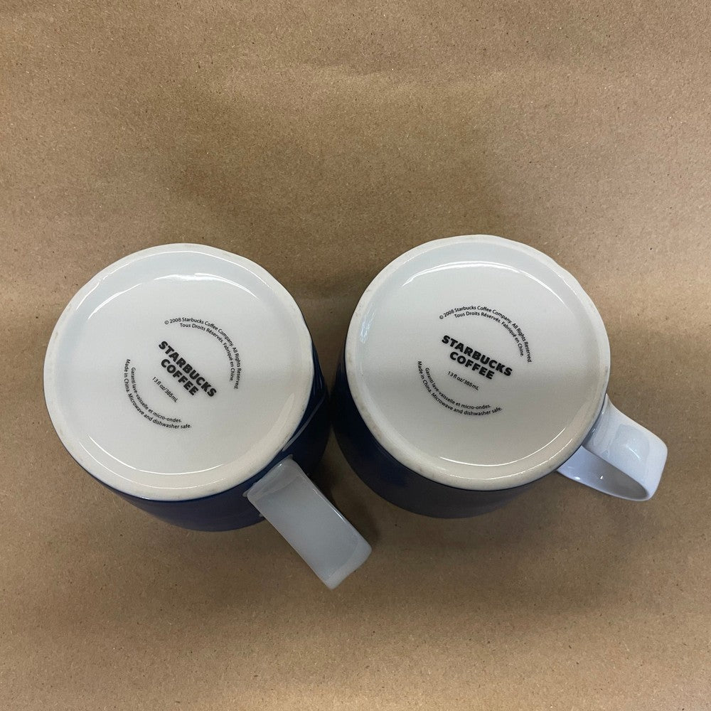 Starbucks Blue Wave Mug-2008 Pair