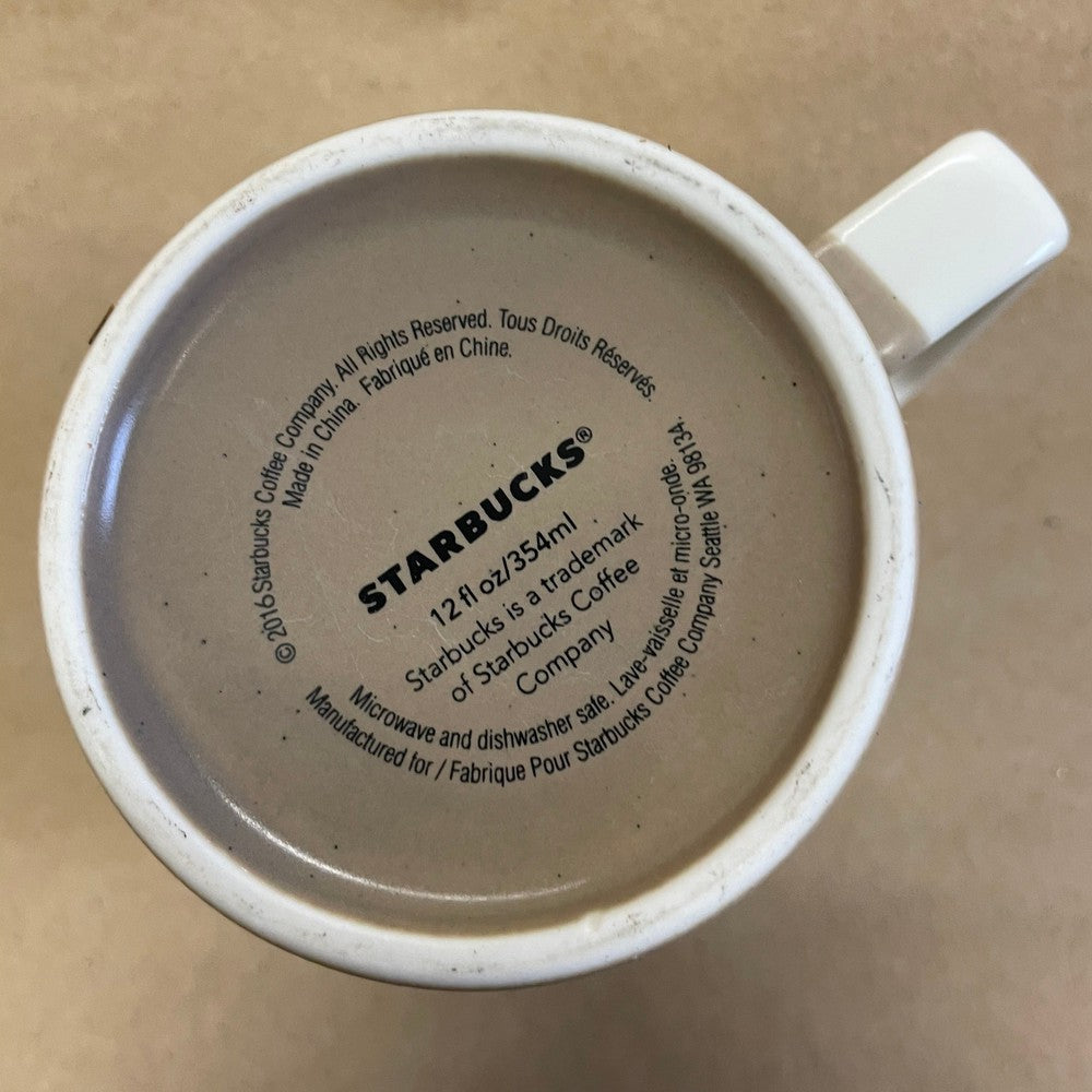Starbucks Brown with Square Handle Mug-2016
