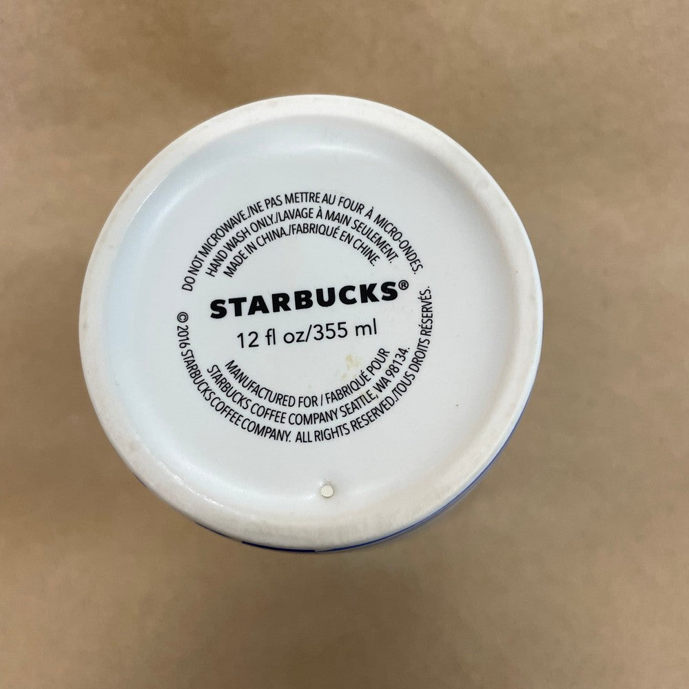 Starbucks Chicago Ceramic Sailboat Tumbler Mug-2016