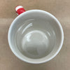 Starbucks Christmas Siren Holly Doves Wreath Candy Cane Handle Mug