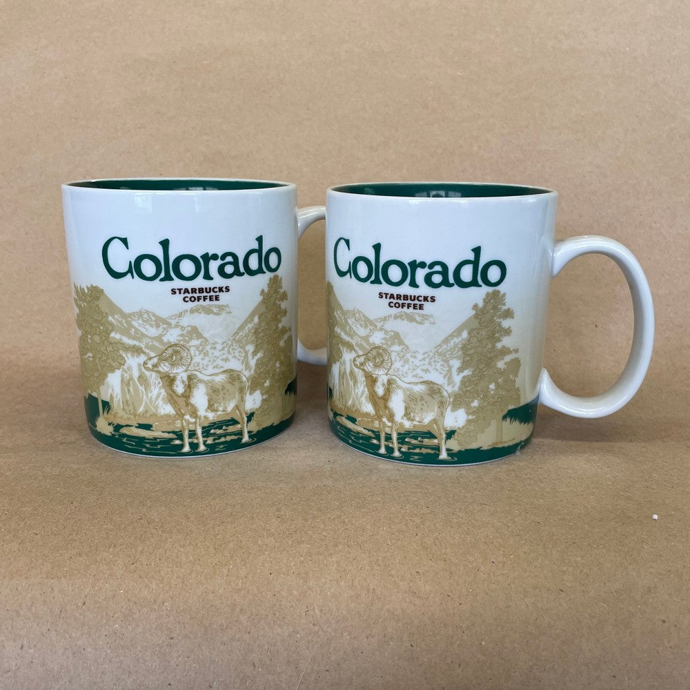 Starbucks Global Icon Collector Series Colorado Mug-2009 Pair