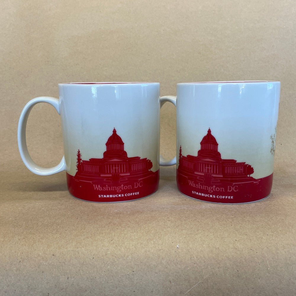 Starbucks Global Icon Collector Series Washington DC Mugs-2011 Pair