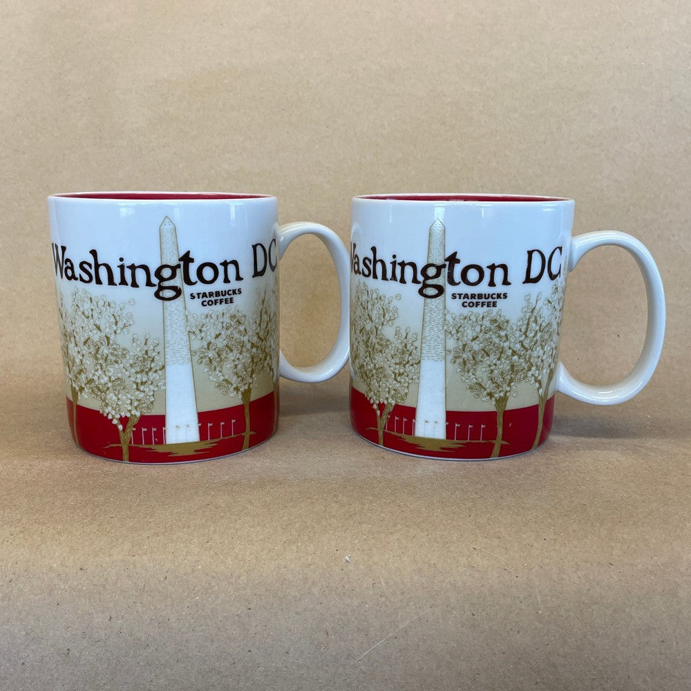Starbucks Global Icon Collector Series Washington DC Mugs-2011 Pair