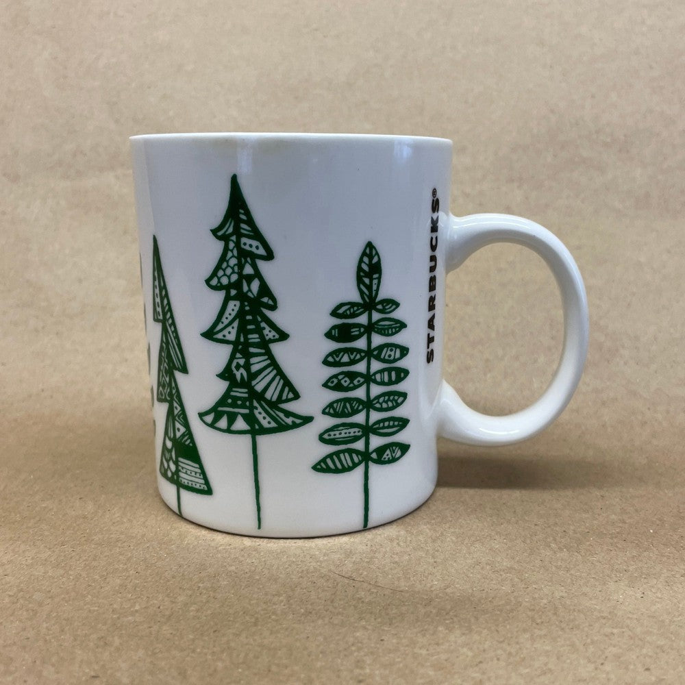 Starbucks Green Christmas Trees Mug-2015