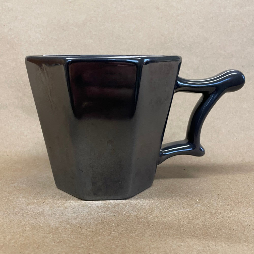 Starbucks Gunmetal Grey Scroll Handle Mug-2013