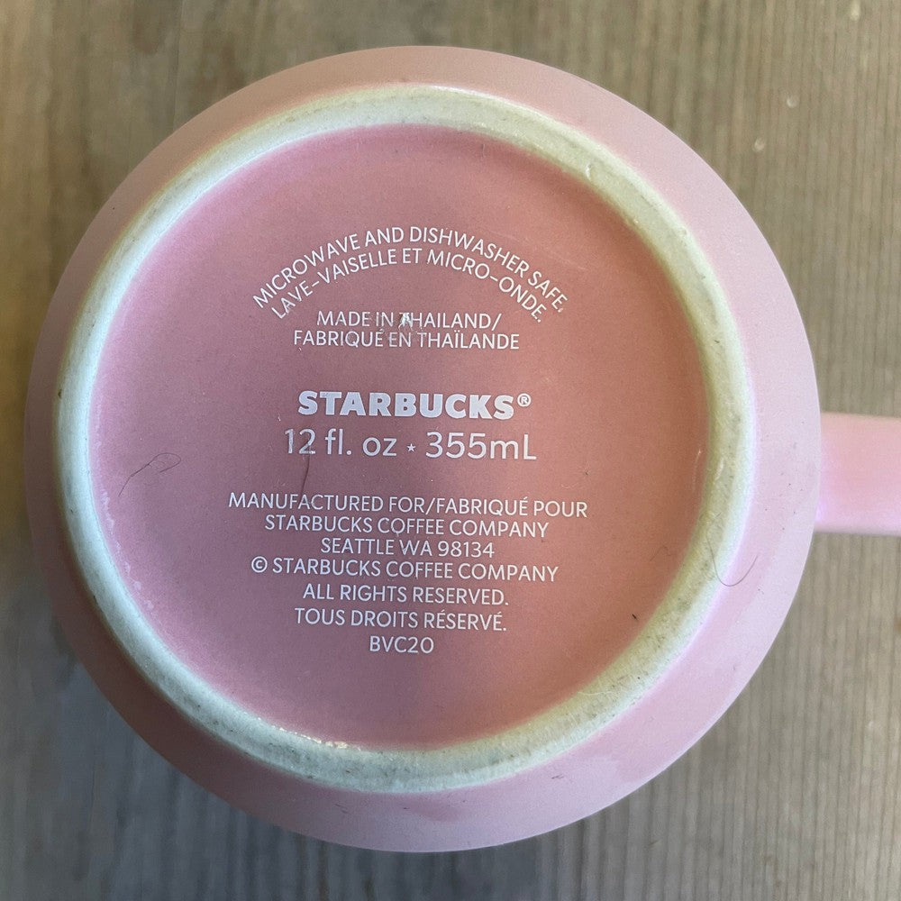 Starbucks Holiday Pink Shimmer Mug-2020