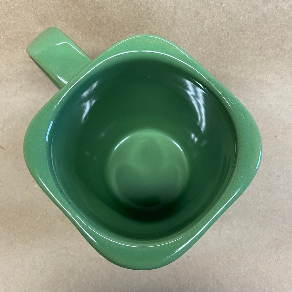 Starbucks Holiday Square Green Snowflake Mug-2004