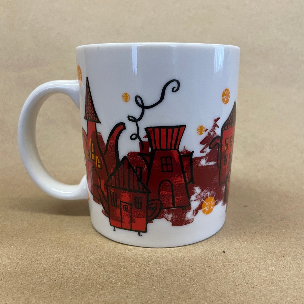 Starbucks Holiday Village Tea Pot Houses Mug-2000