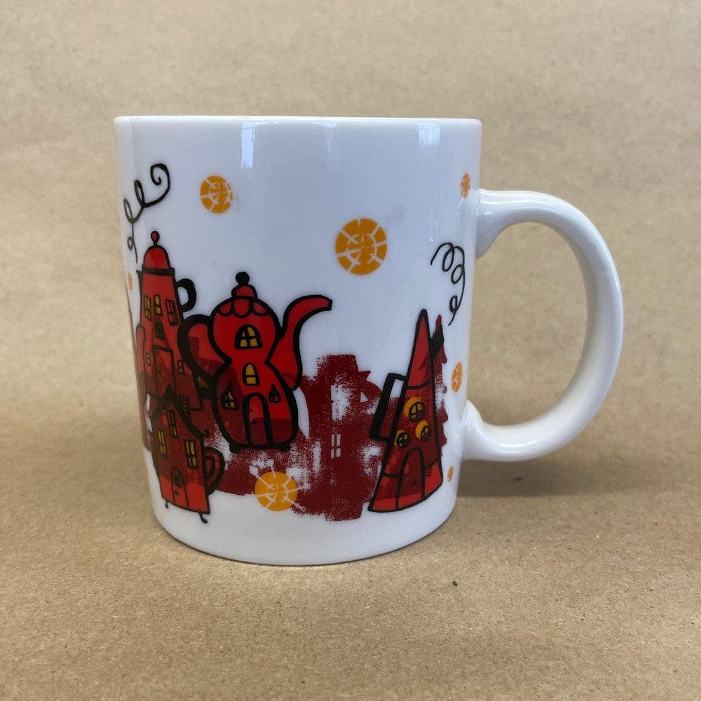 Starbucks Holiday Village Tea Pot Houses Mug-2000