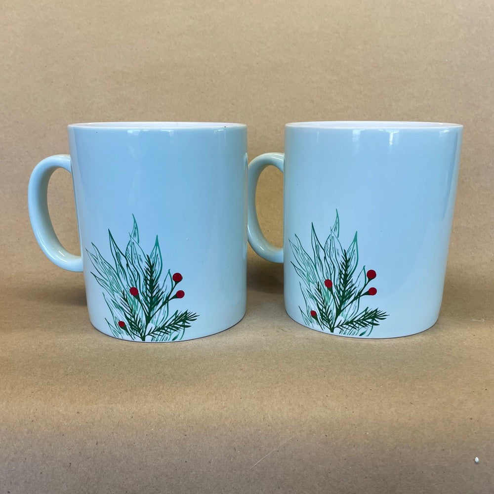 Starbucks Holly Berry Christmas Oversized Mugs-2020 Pair