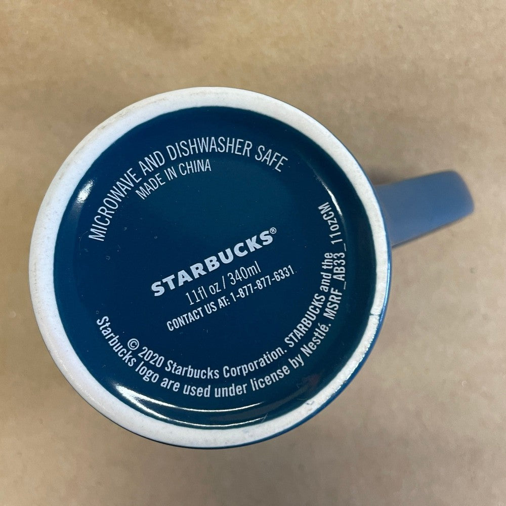 Starbucks Nestle Siren Logo on Blue Mug-2020