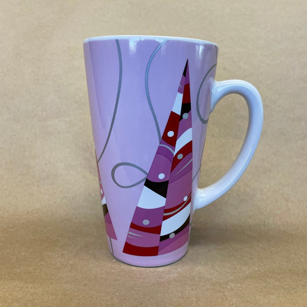 Starbucks Pink Christmas Trees Tall Mug-2004