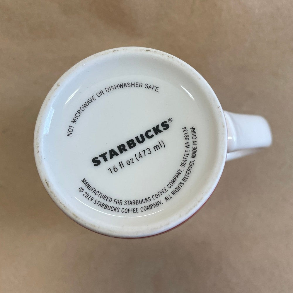 Starbucks Red Christmas Holiday Tall Mug-2019