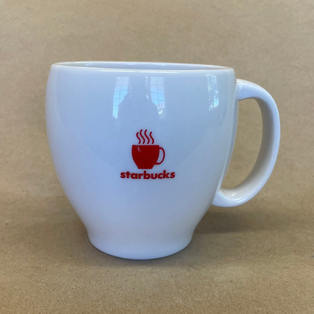 Starbucks Red Steaming Cup Logo Mug-2004