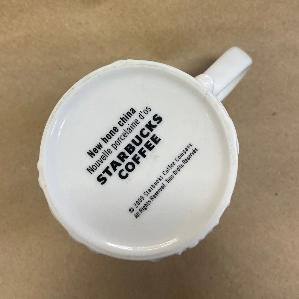 Starbucks Reinbeer Embossed Christmas Mug-2009