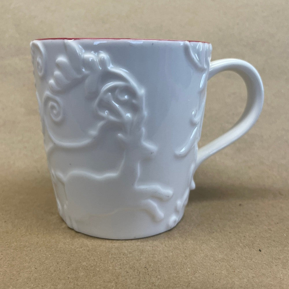 Starbucks Reinbeer Embossed Christmas Mug-2009