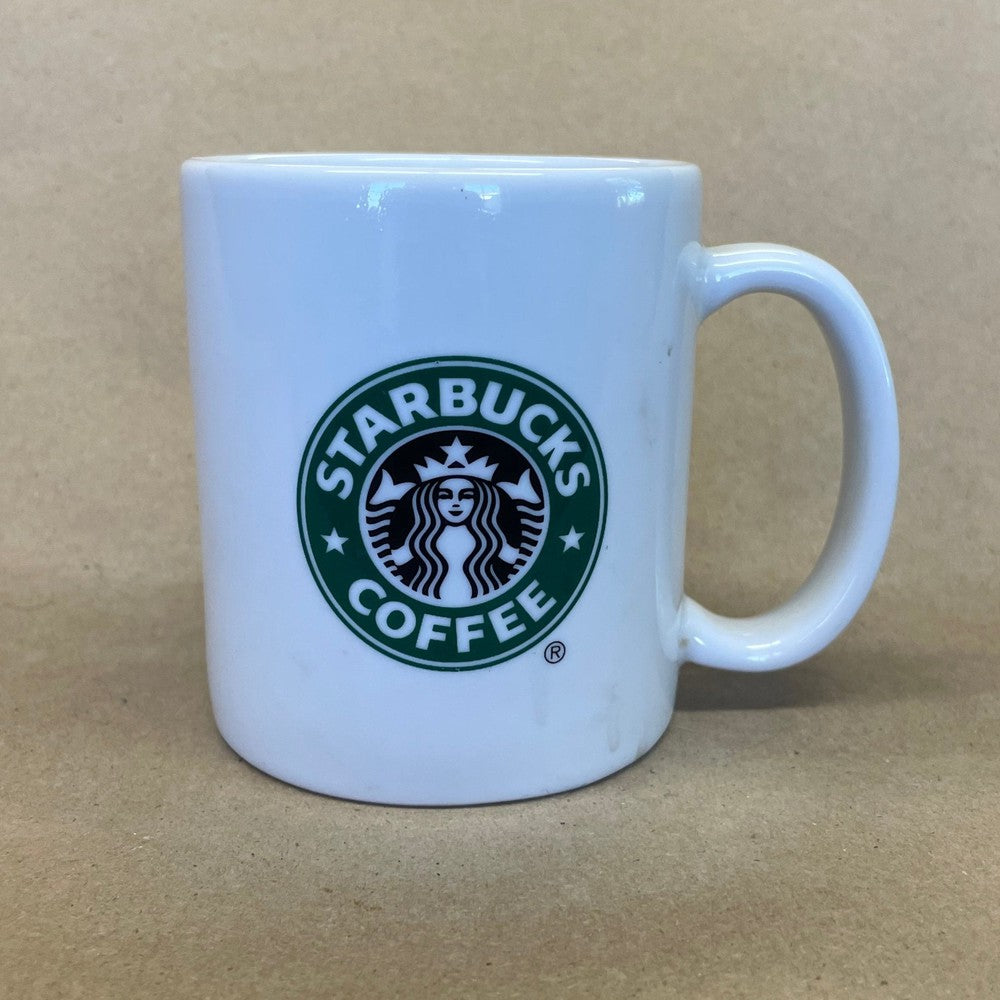 Starbucks Small White with Green Logo Mug-2004
